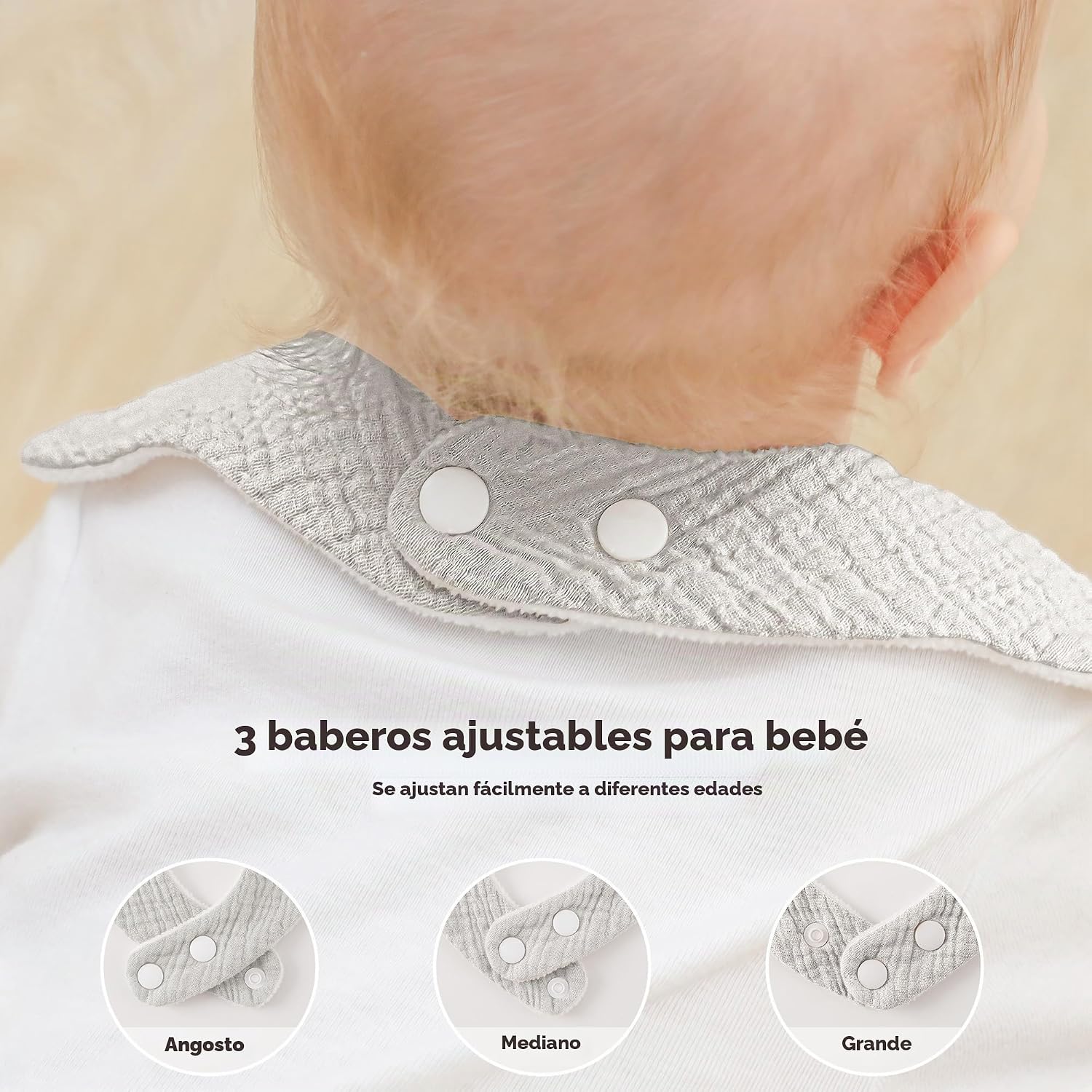 BABERO BEARMOSS MUSLIN ALGODÓN HOJAS BAMBÚ PACK 6 PIEZAS - 5