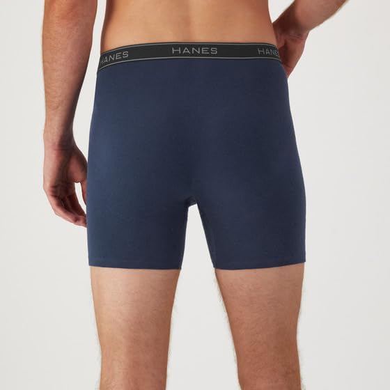 BOXERS PARA HOMBRE HANES 12 UNIDADES AZUL MARINO Y NEGRO - 2
