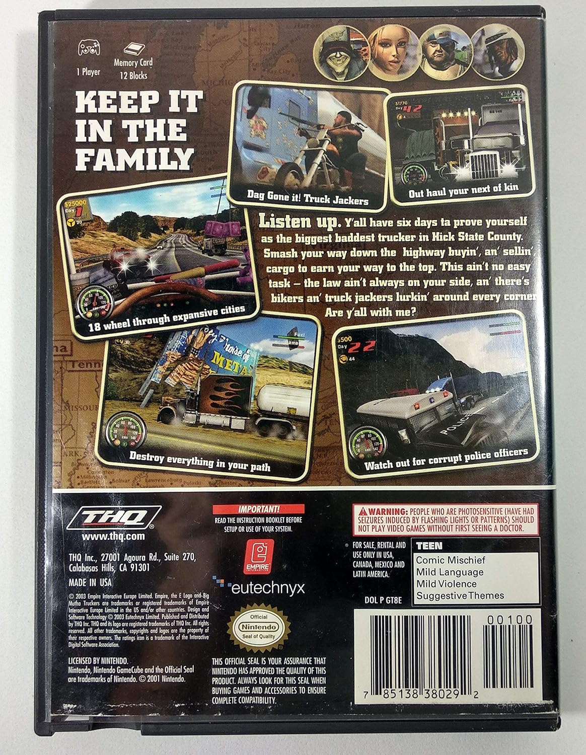 VIDEOJUEGO BIG MUTHA TRUCKERS NINTENDO PLAYSTATION 2 - 4