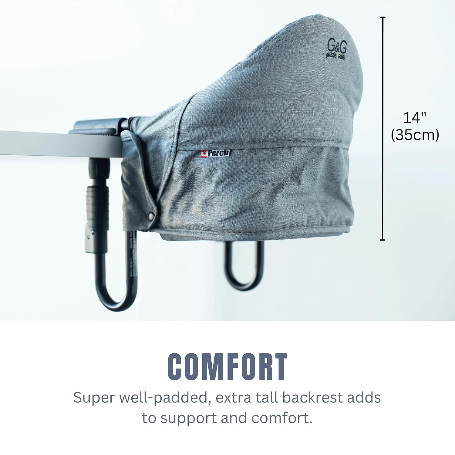 SILLA DE BEBÉ PARA COMER GUZZIE+GUSS PERCH CLIP-ON TABLE CHAIR LATTE - 4