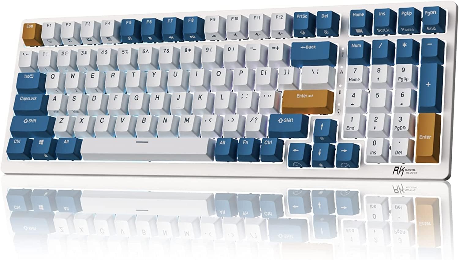 TECLADO MECÁNICO INALÁMBRICO RK ROYAL KLUDGE RK98 3750MAH 96% COMPACTO - 1