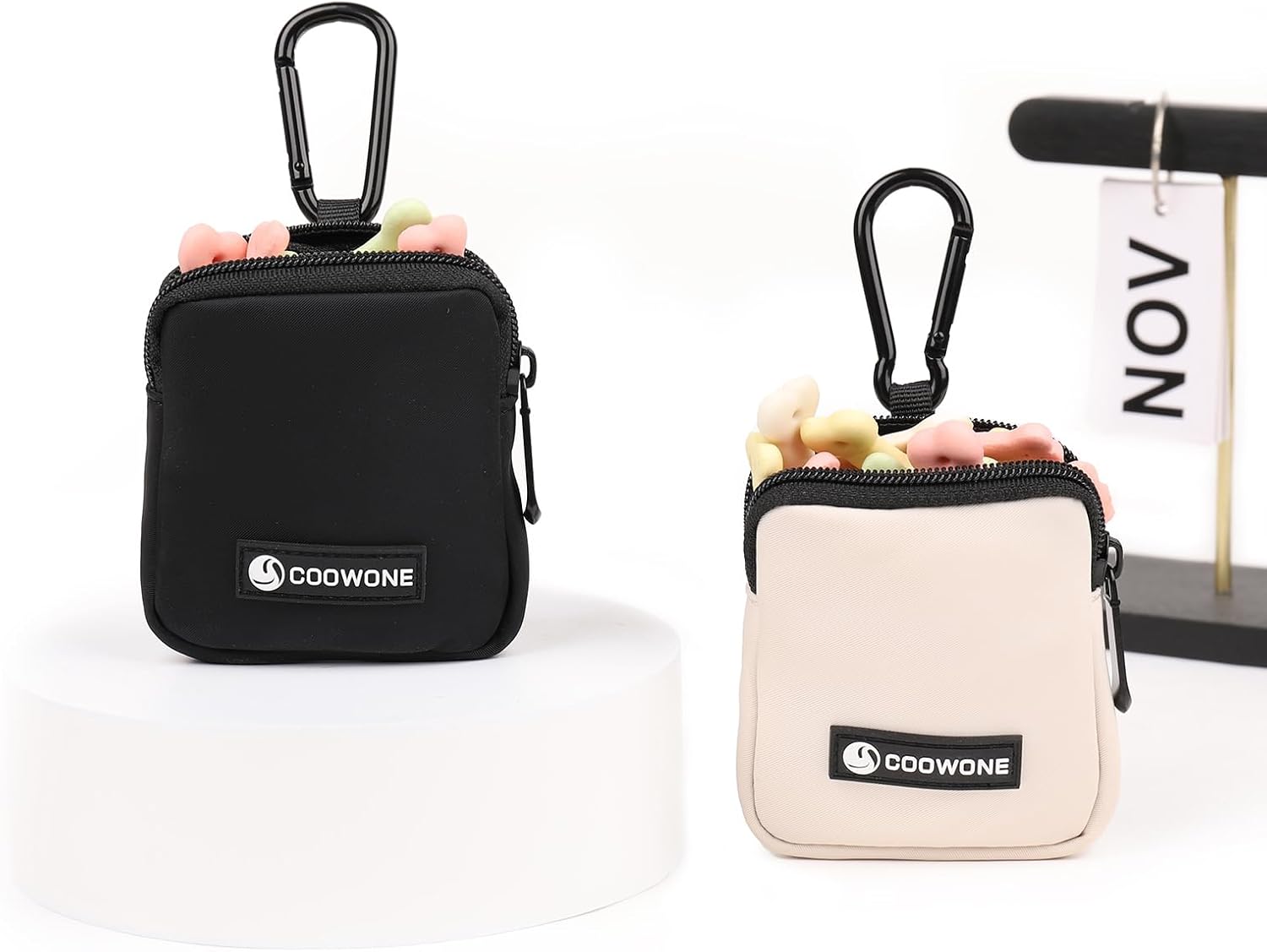 BOLSA PARA GOLOSINAS PARA PERROS COOWONE IMPERMEABLE 3.54X3.35 PULGADAS 2 UNIDADES - 3