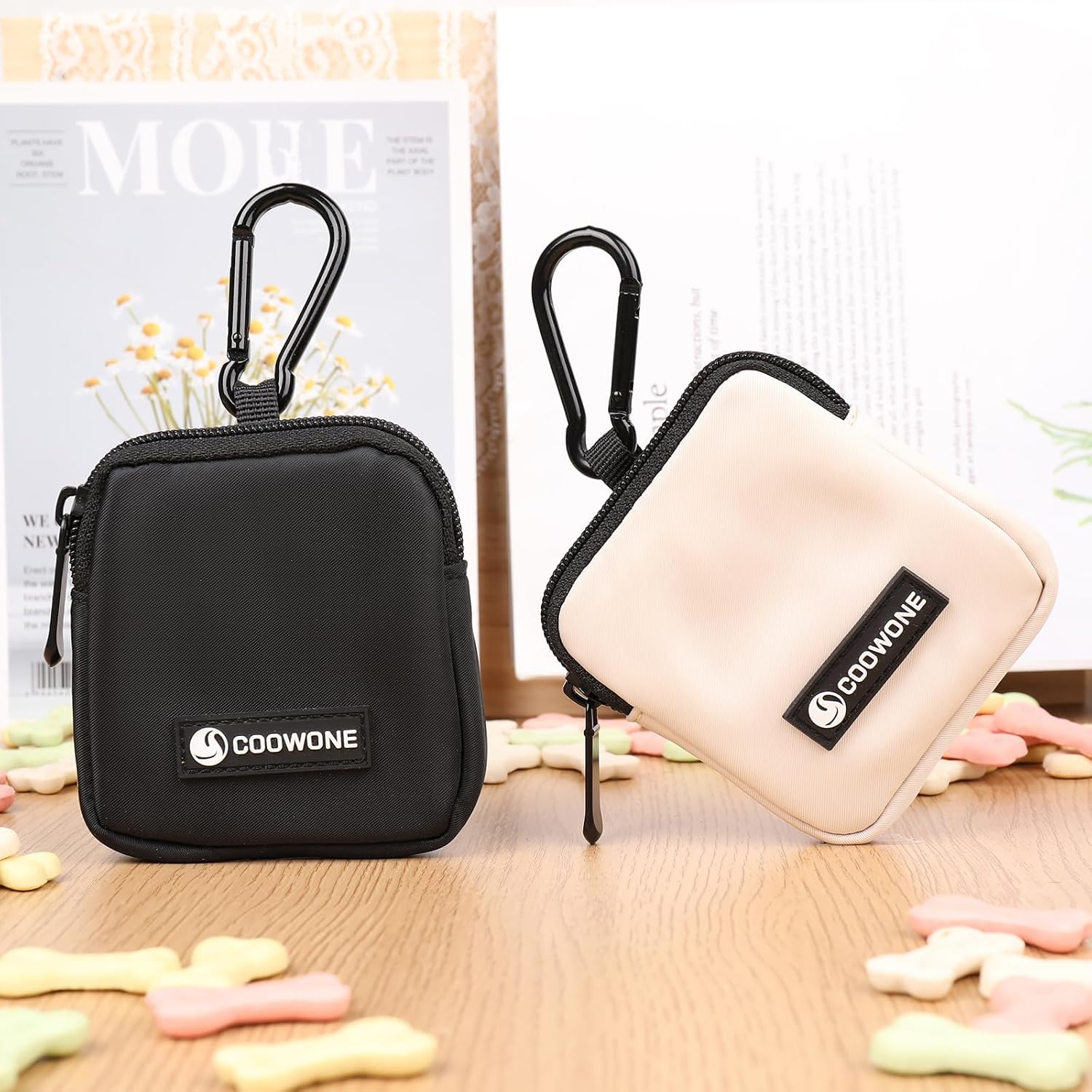 BOLSA PARA GOLOSINAS PARA PERROS COOWONE IMPERMEABLE 3.54X3.35 PULGADAS 2 UNIDADES - 4