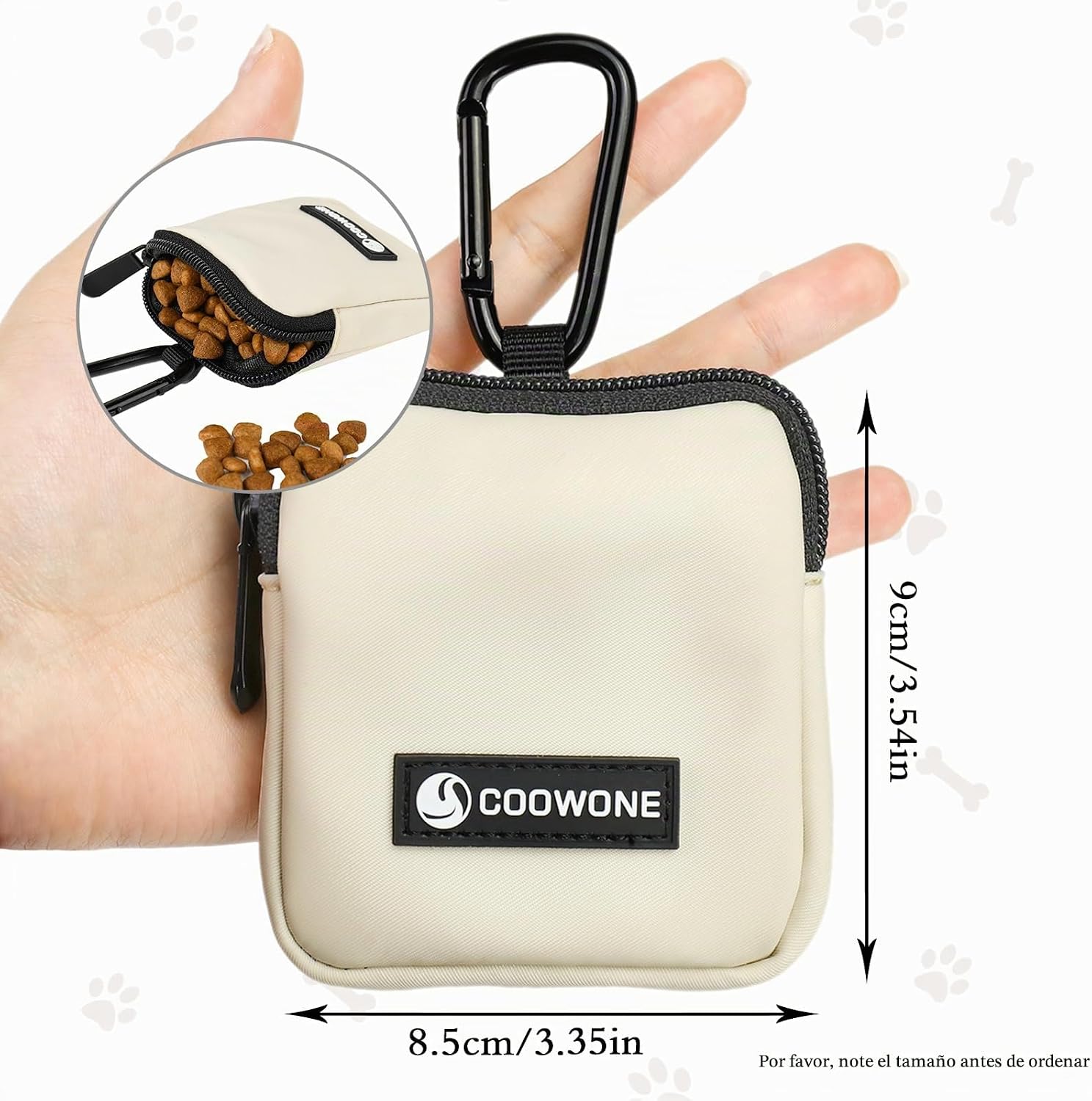 BOLSA PARA GOLOSINAS PARA PERROS COOWONE IMPERMEABLE 3.54X3.35 PULGADAS 2 UNIDADES - 5