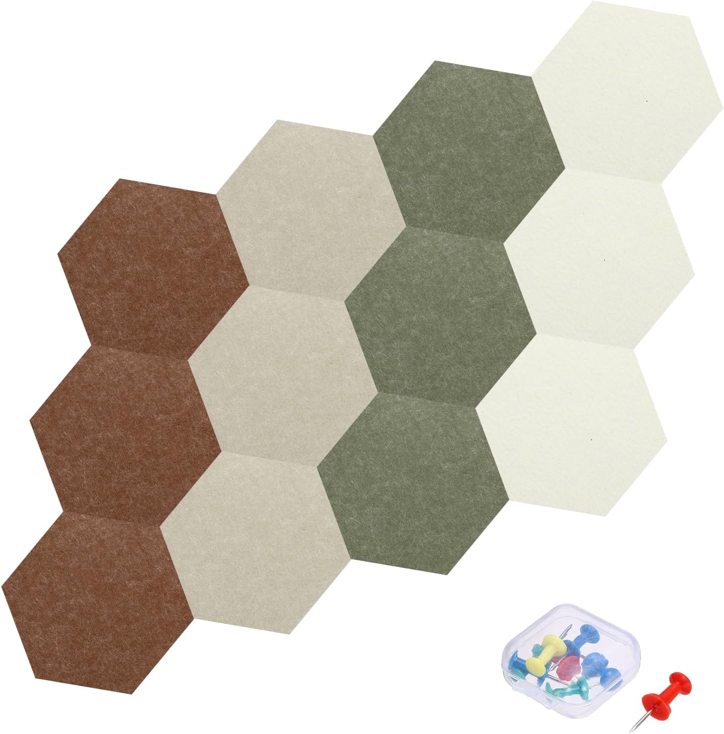 PANELES ACÚSTICOS HEXAGONALES MECCANIXITY 20X17.5 CM B1 IGNÍFUGOS MULTICOLOR - 1