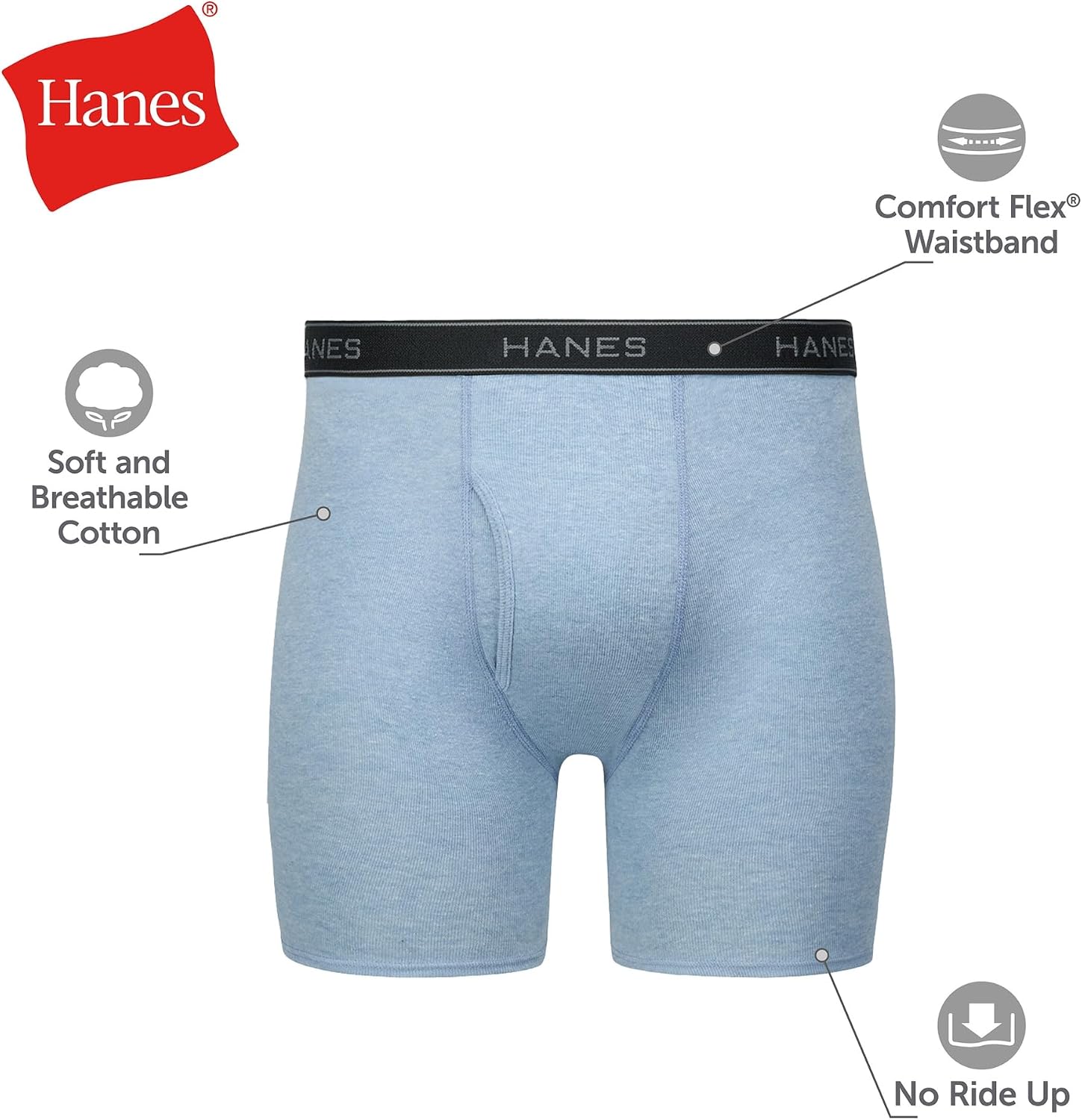 BOXERS PARA HOMBRE HANES PACK MODELO COOL COMFORT - 3