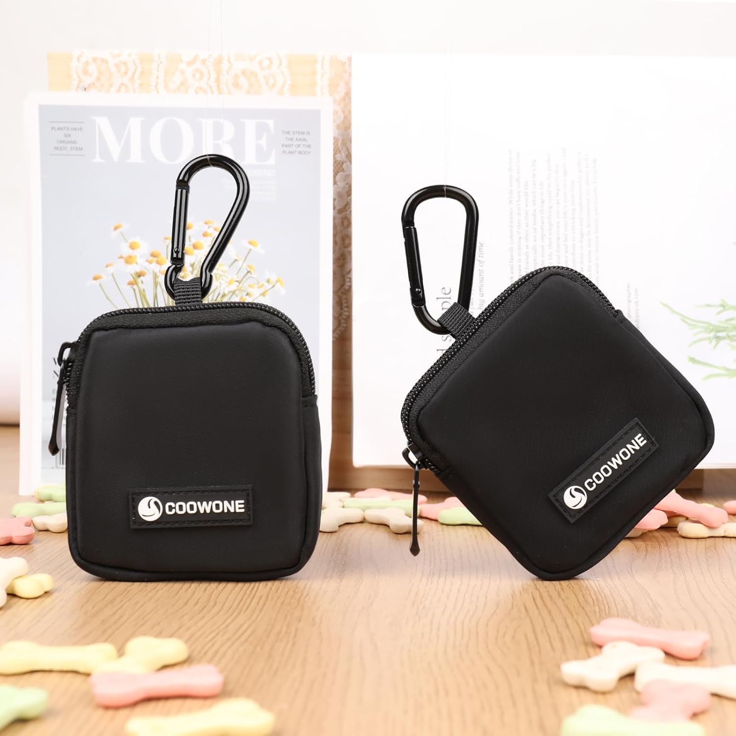 BOLSA PARA GOLOSINAS PARA PERROS COOWONE IMPERMEABLE 3.54X3.35 PULGADAS - 2