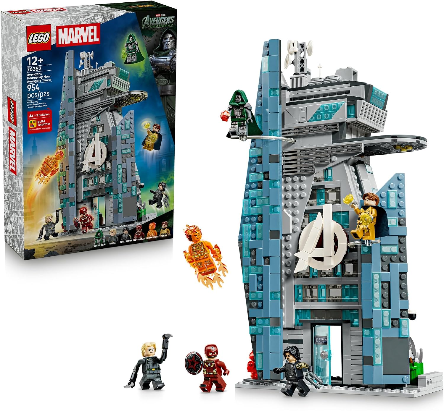 BLOQUES DE CONSTRUCCIÓN LEGO MARVEL AVENGERS TORRE NUEVA DE LOS AVENGERS DOOMSDAY 76352 - 1