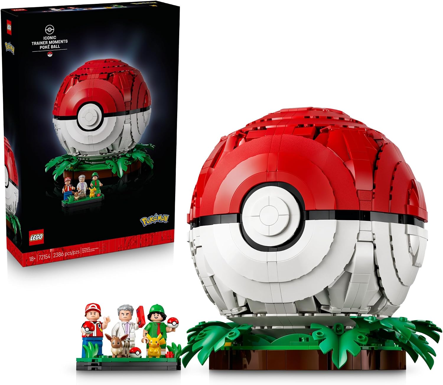 BLOQUES DE CONSTRUCCIÓN LEGO POKÉMON ICONIC TRAINER MOMENTS POKÉ BALL 72154 - 1