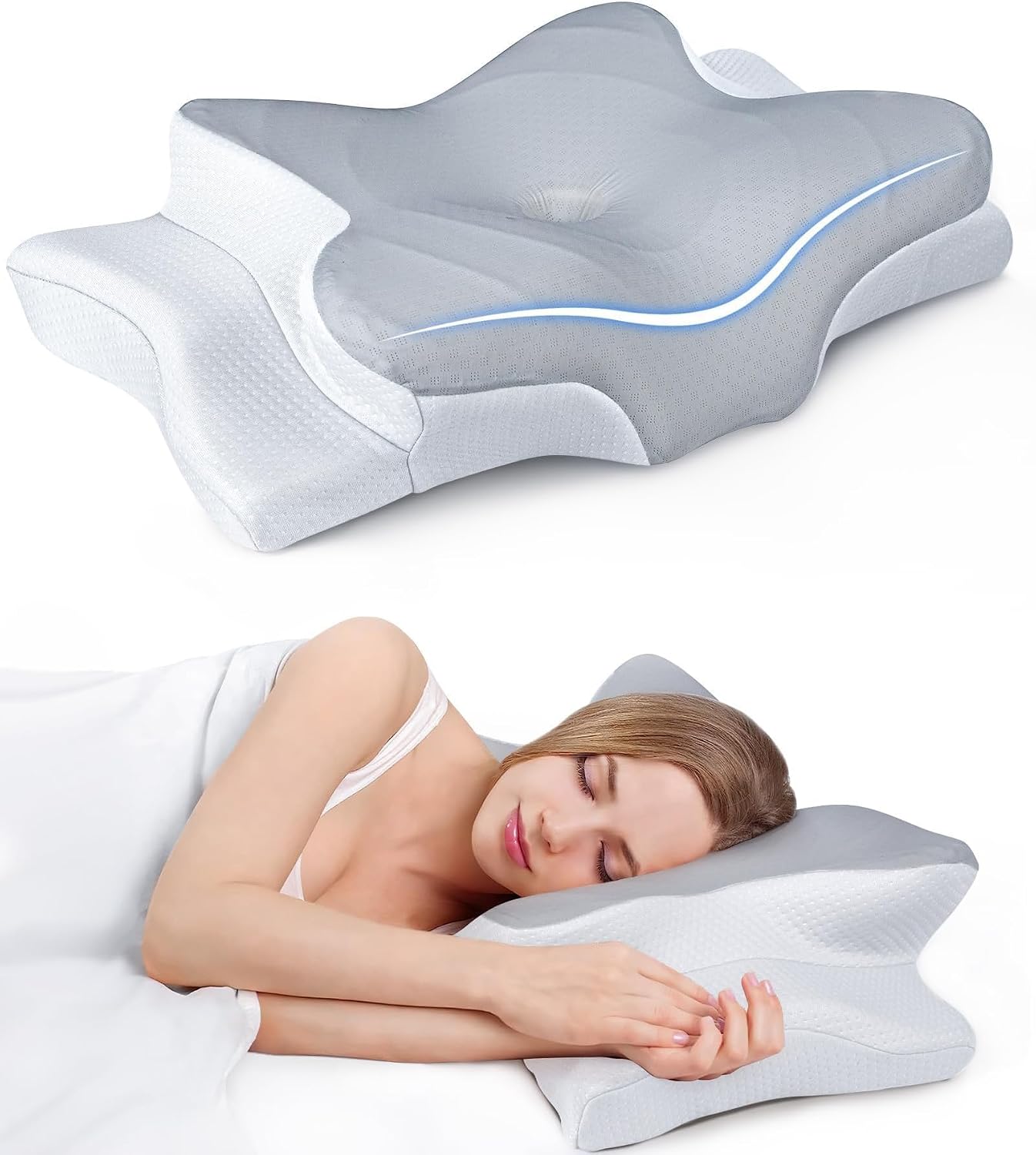 ALMOHADA TERAPÉUTICA COZYPLAYER ULTRA PAIN RELIEF CON ESPUMA VISCOELÁSTICA Y FUNDA REFRESCANTE - 1