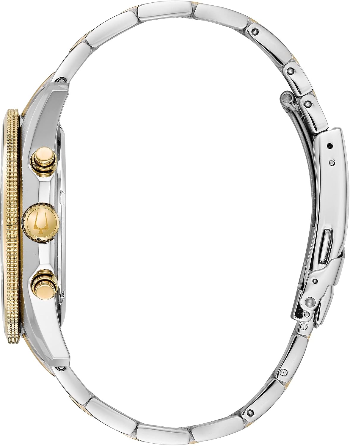 RELOJ DE PULSERA BULOVA MARINE STAR CRONÓGRAFO CUARZO BICOLOR DORADO ACERO 43MM AZUL 98B230 - 2