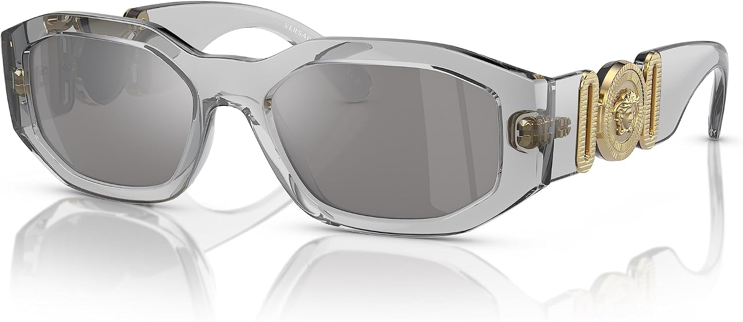 LENTES DE SOL VERSACE MAN MARCO NEGRO LENTES GRIS OSCURO 53MM - 1