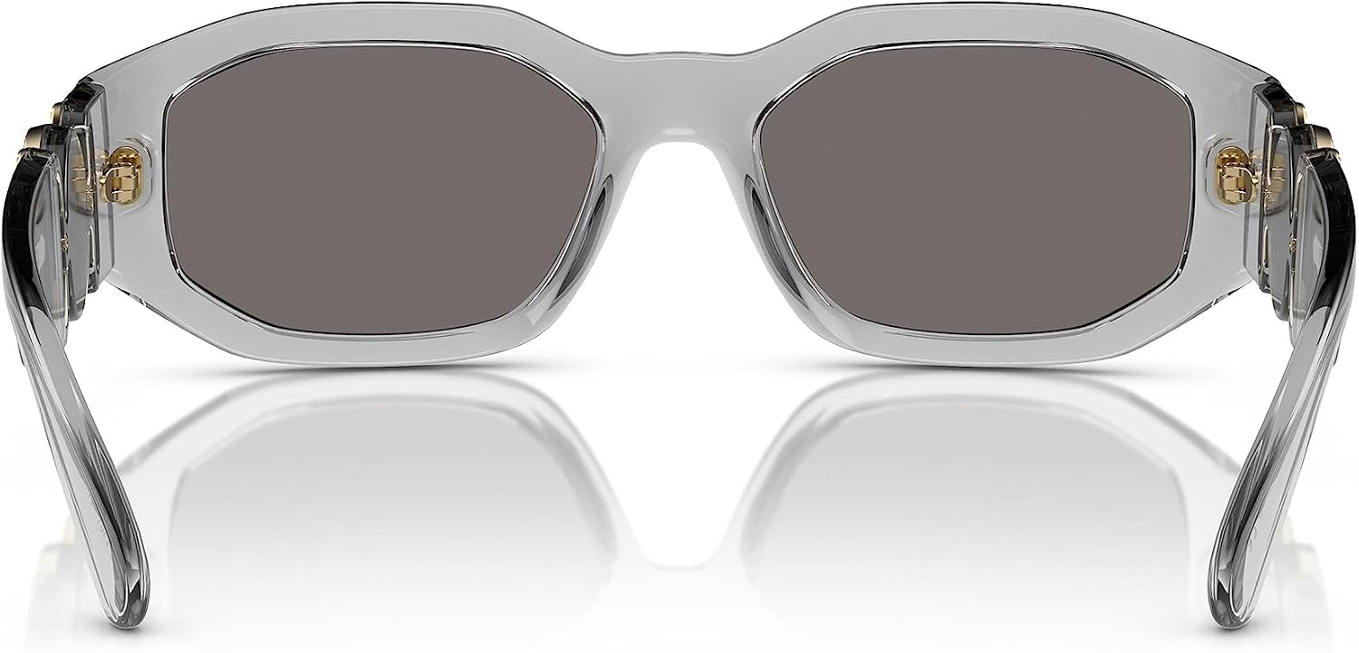 LENTES DE SOL VERSACE MAN MARCO NEGRO LENTES GRIS OSCURO 53MM - 3