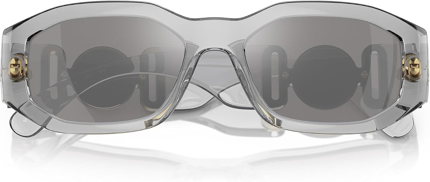LENTES DE SOL VERSACE MAN MARCO NEGRO LENTES GRIS OSCURO 53MM - 5