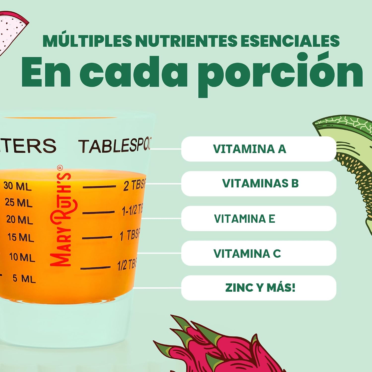 MULTIVITAMÍNICO LÍQUIDO MARYRUTH'S HAIR GROWTH 15OZ - 5