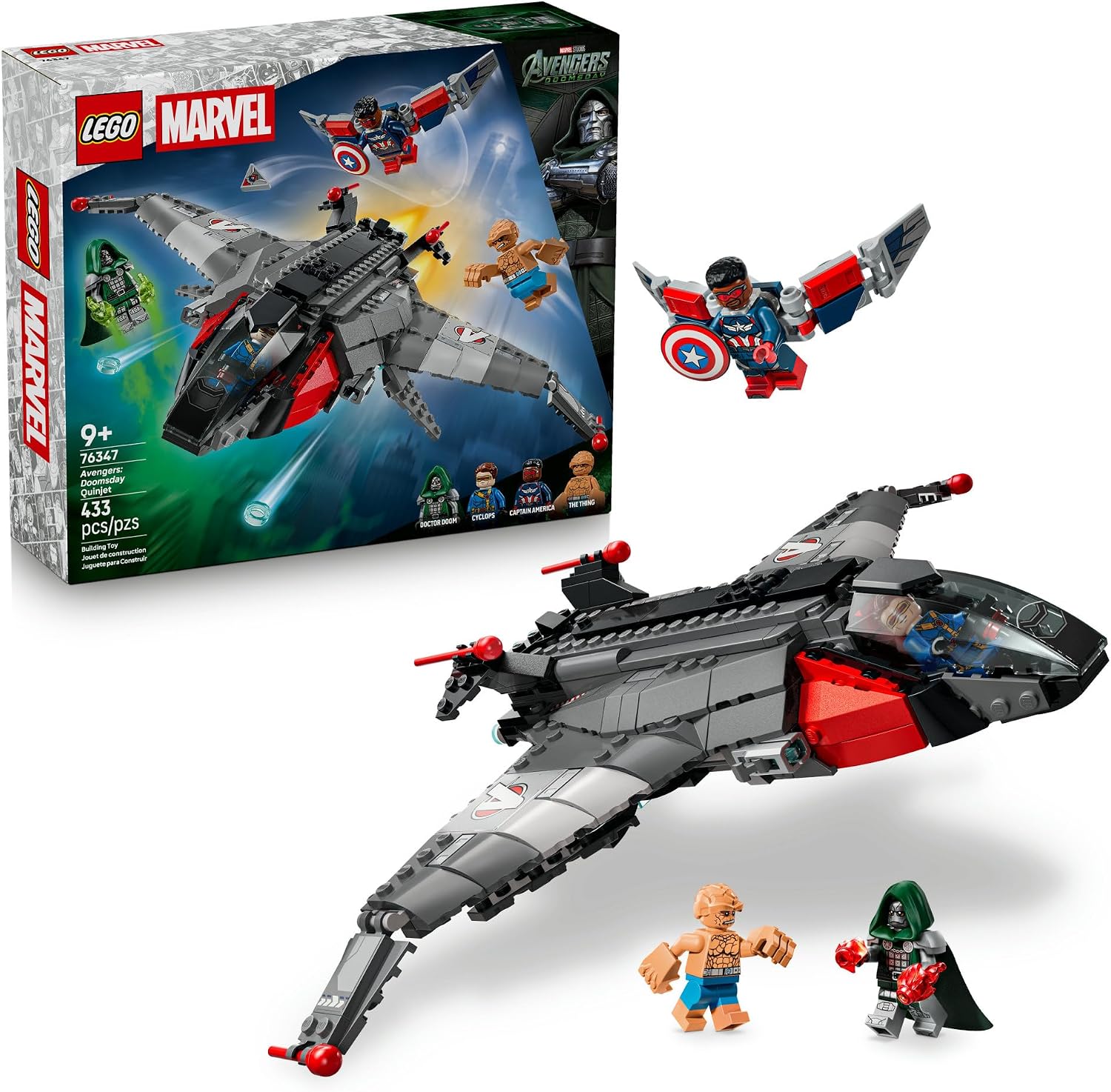 JUGUETE DE CONSTRUCCIÓN LEGO MARVEL AVENGERS DOOMSDAY QUINJET 76347 - 1