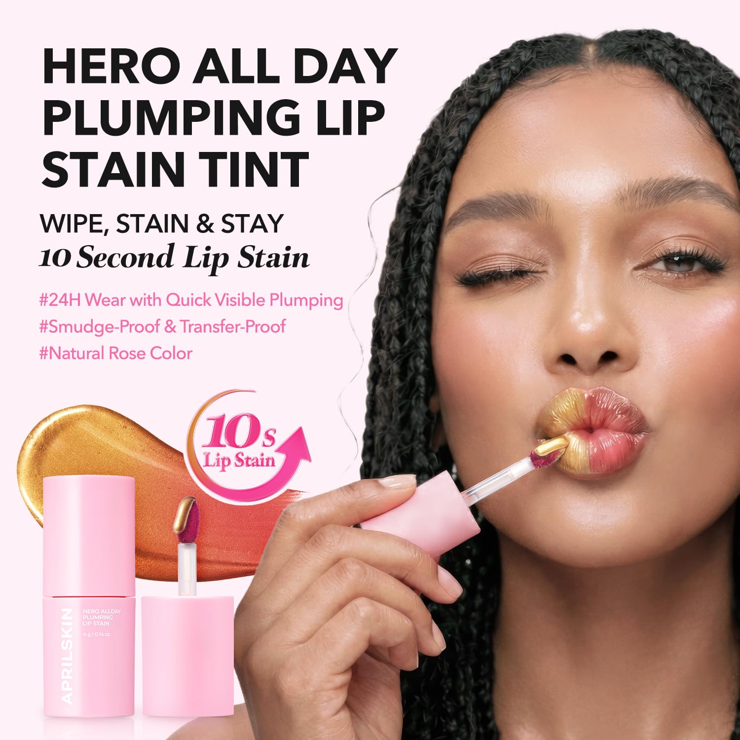 DÚO DE MAQUILLAJE APRILSKIN HERO LIP STAIN Y CLEANSING BALM - 2