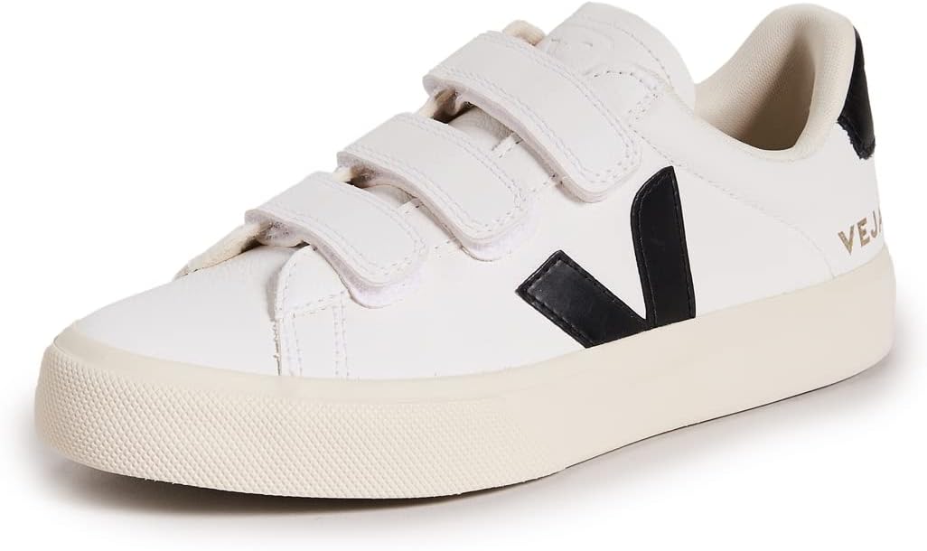 ZAPATILLAS URBANAS VEJA RECIFE LOGO EXTRA BLANCO NEGRO - 1