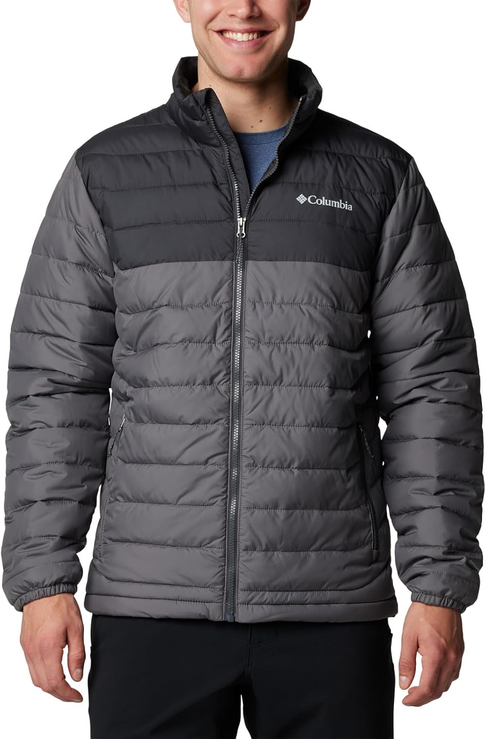CHAQUETA PARA HOMBRE COLUMBIA POWDER LITE II GRIS CIUDAD/TIBURÓN - 1