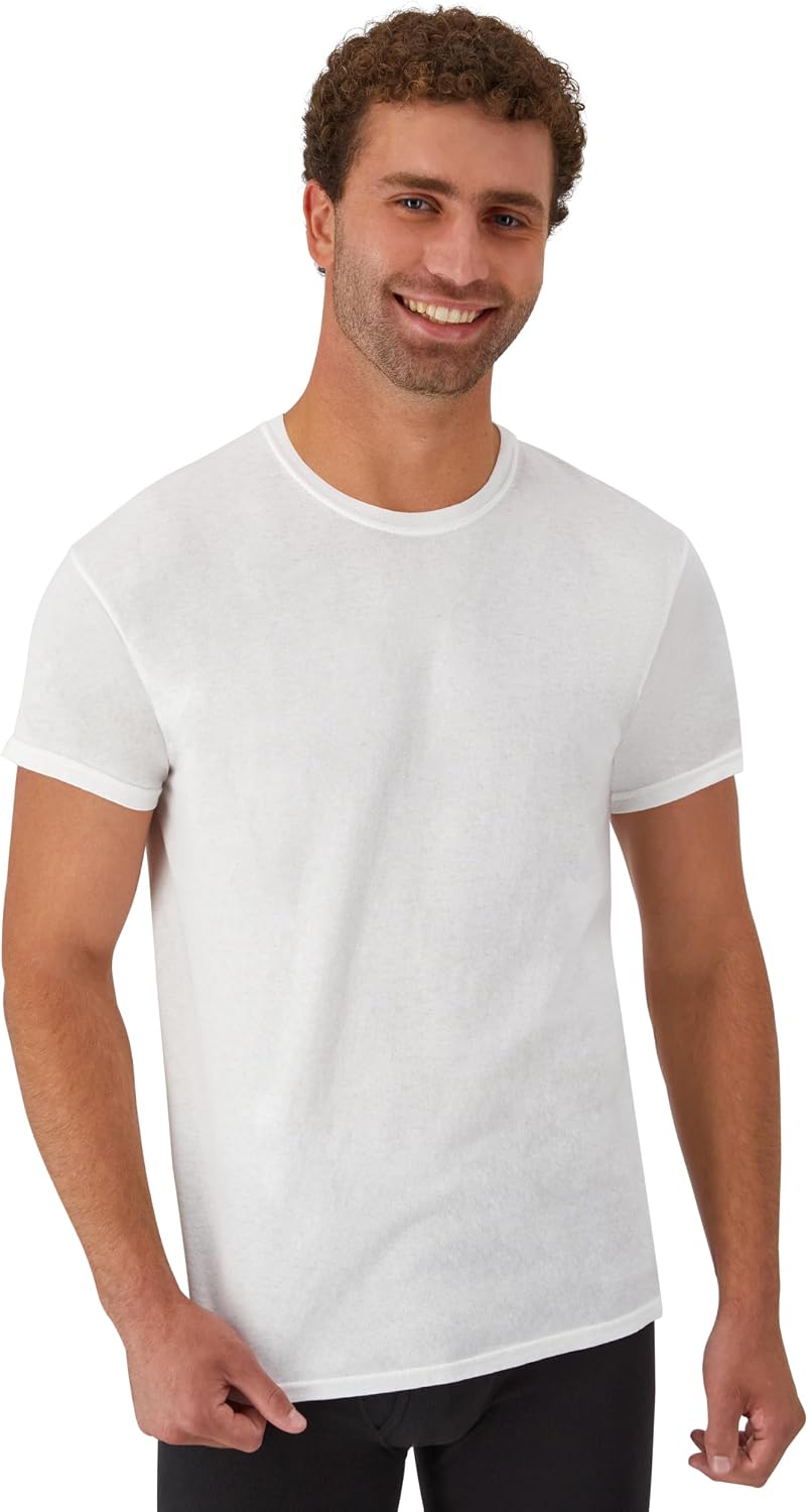 CAMISETAS INTERIORES PARA HOMBRE HANES 12 UNIDADES BLANCO - 2