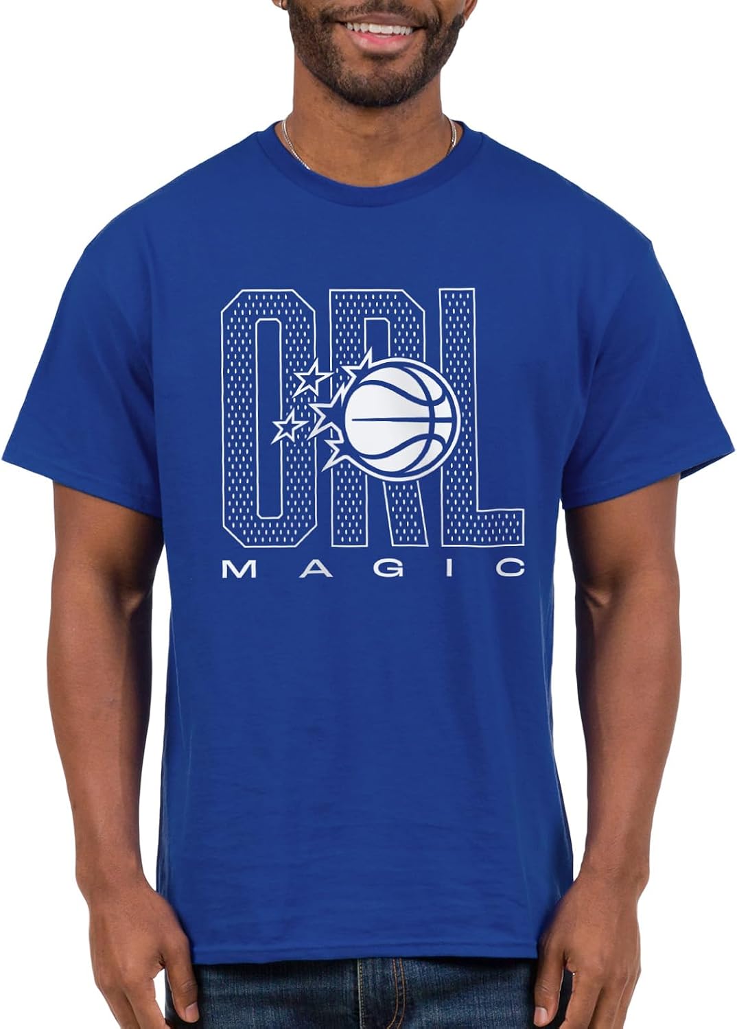 CAMISETA NBA JUNK FOOD UNISEX AZUL ROYAL CITY MESH - 1