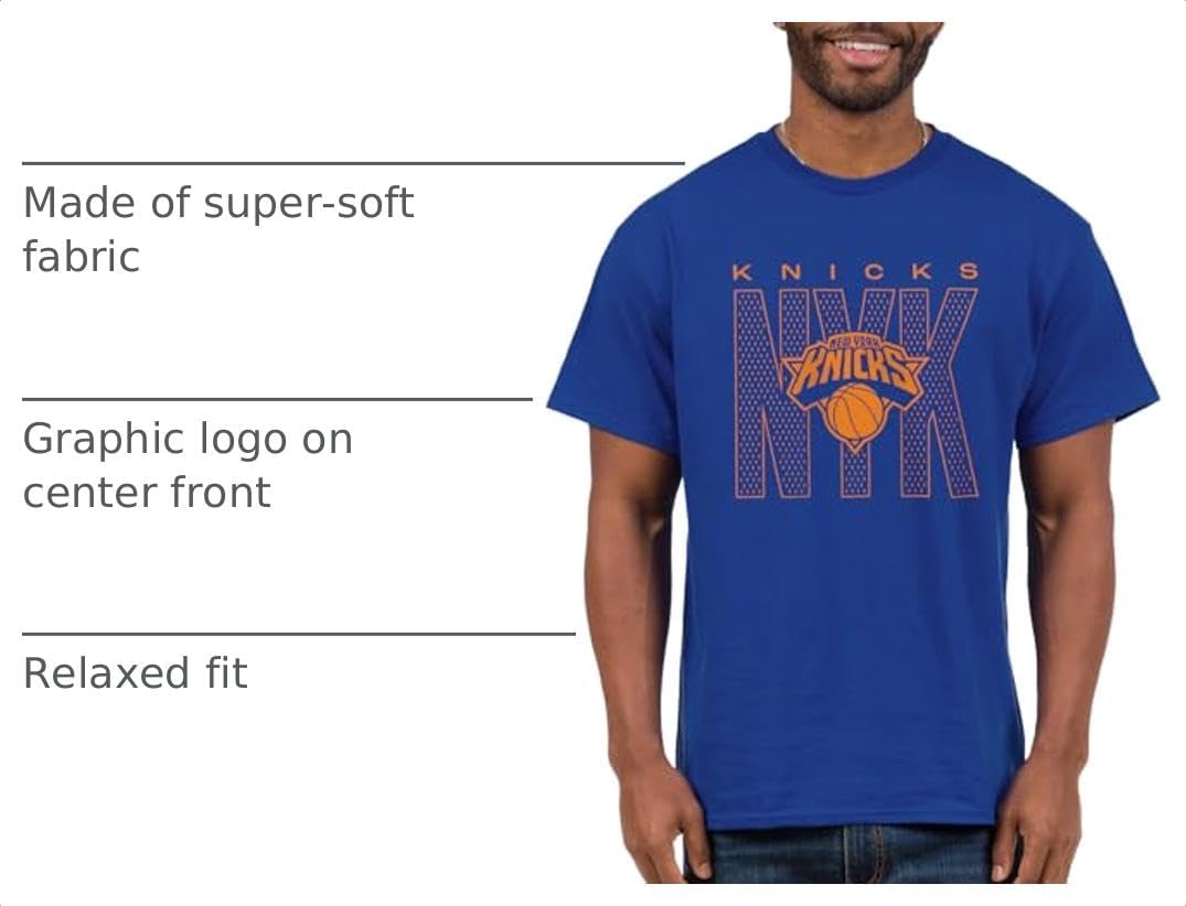 CAMISETA NBA JUNK FOOD UNISEX AZUL ROYAL CITY MESH - 4