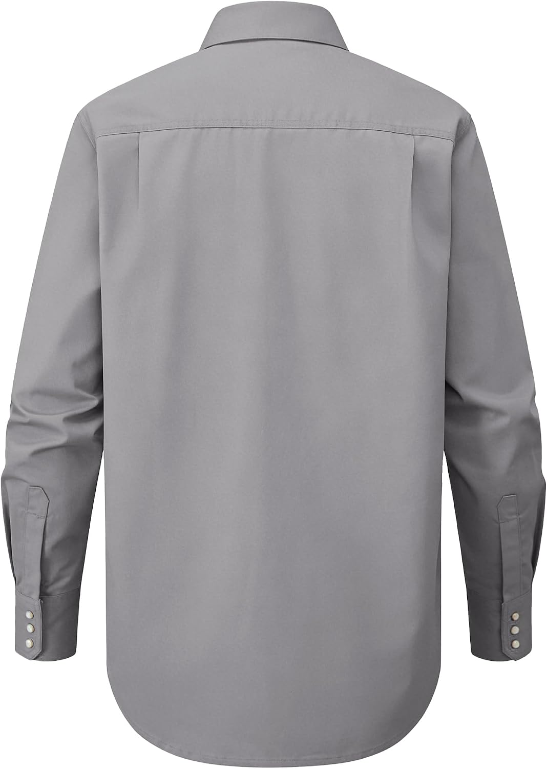 CAMISA DE TRABAJO WORKWEYA PARA HOMBRE RESISTENTE A LA LLAMA 6.5OZ CUADROS GRIS CLARO CAT2/NFPA2112 - 3