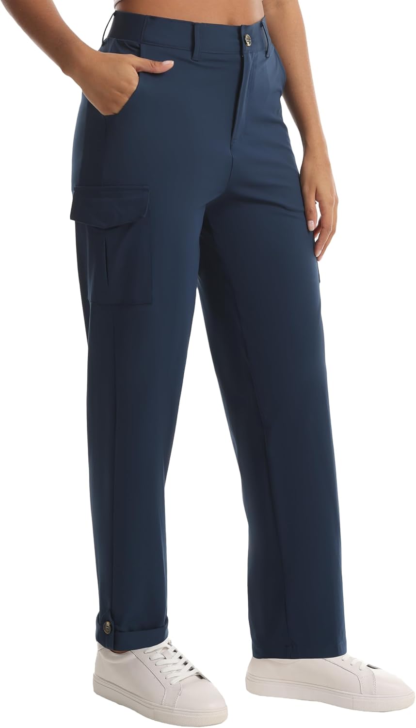 PANTALÓN CAPRI CARGO LIVIANO PARA MUJER XINGPAOZHE AZUL OSCURO - 3