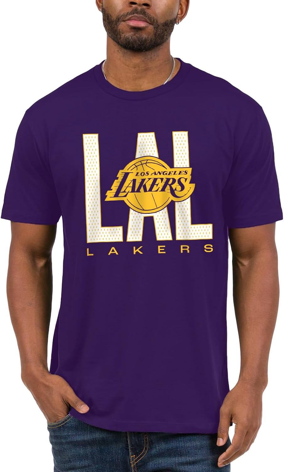 PLAYERA JUNK FOOD NBA UNISEX ADULTO CITY MESH PÚRPURA - 1