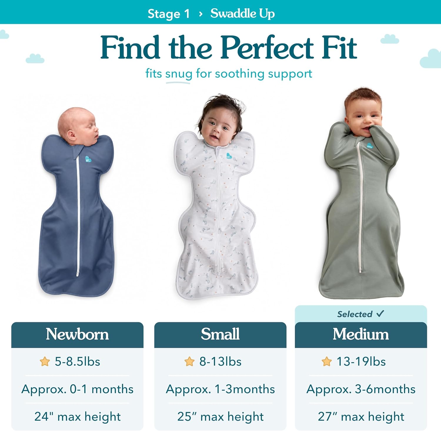 MANTA PARA BEBÉ LOVE TO DREAM SWADDLE UP ORGÁNICA 1.0 TOG 6-9 KG MINT CELESTIAL DOT - 3