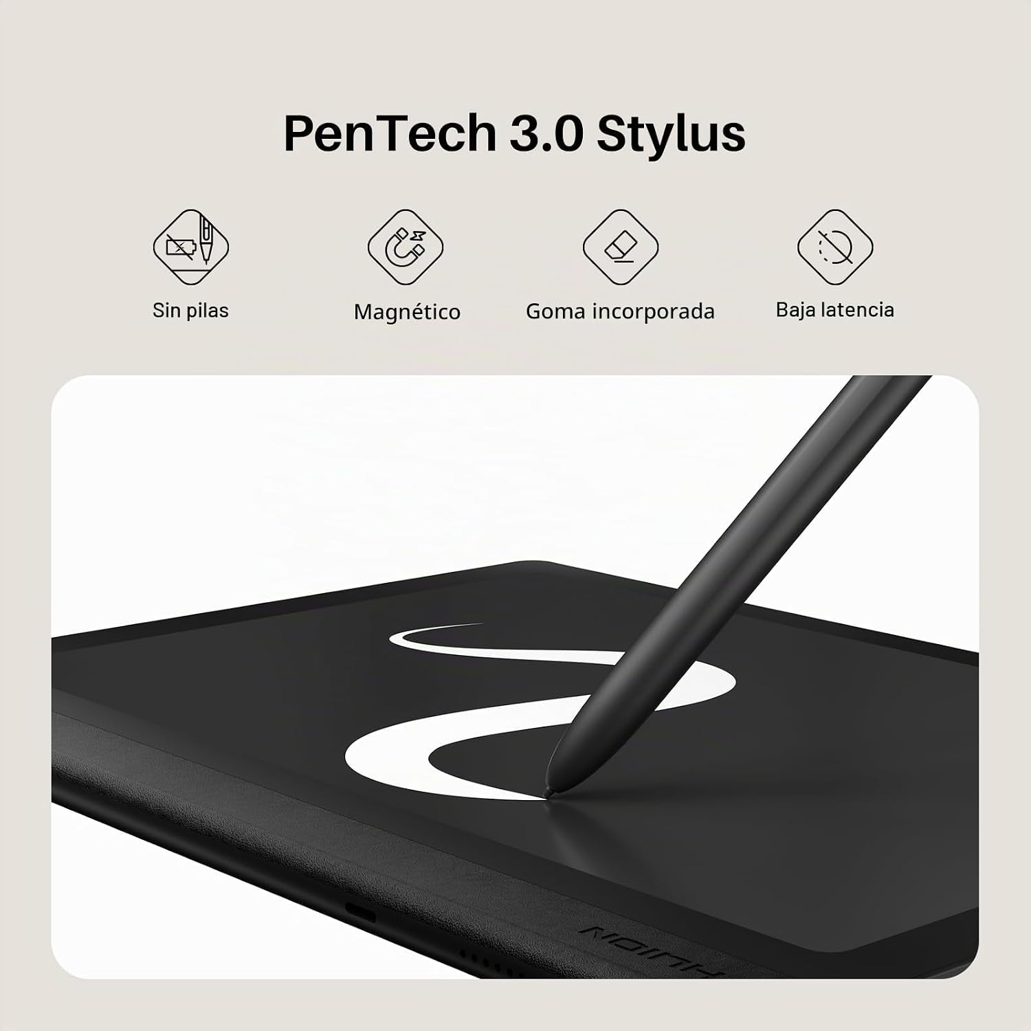 TABLET DIGITAL HUION NOTE E 8.4' CON LÁPIZ MAGNÉTICO SIN BATERÍA - 2