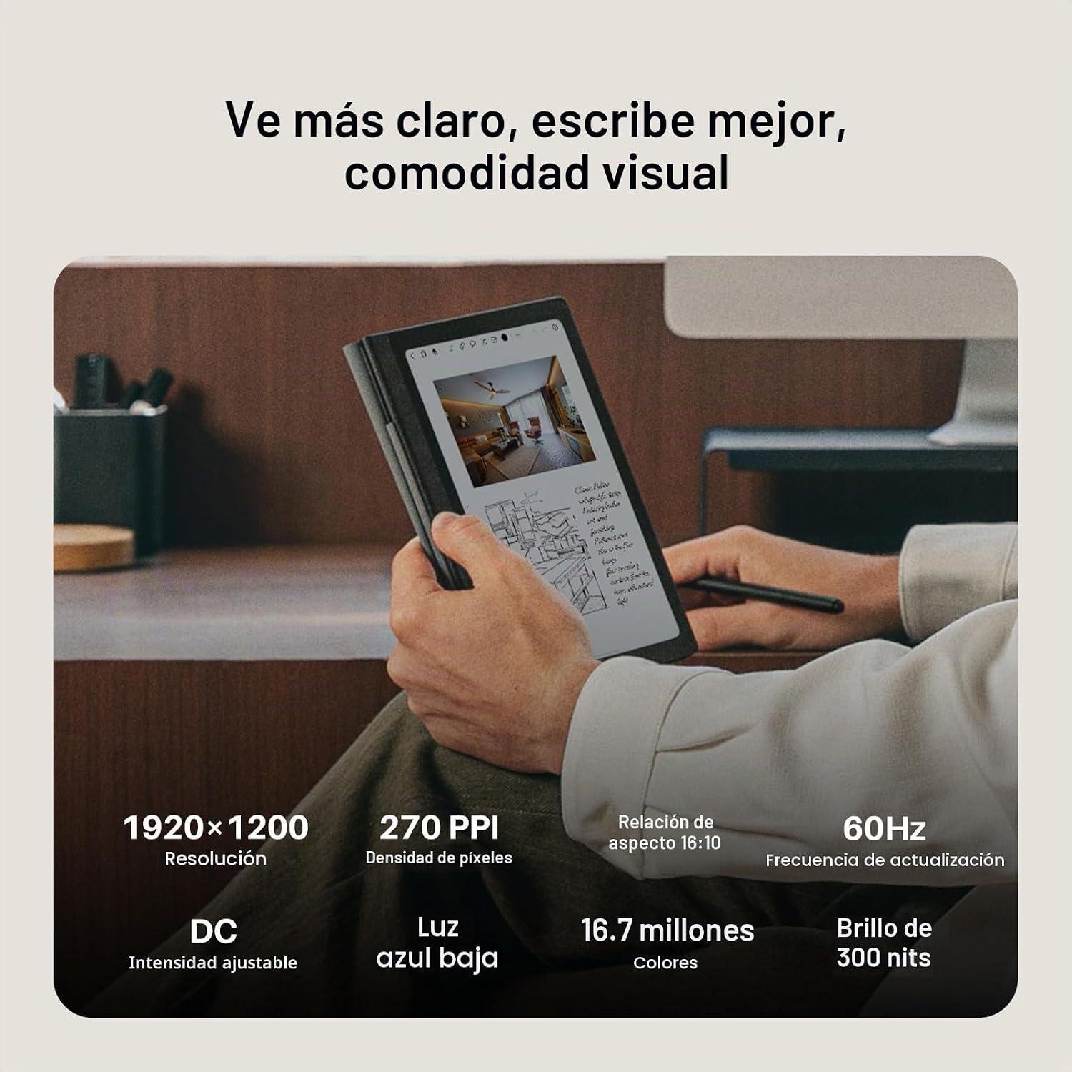 TABLET DIGITAL HUION NOTE E 8.4' CON LÁPIZ MAGNÉTICO SIN BATERÍA - 3