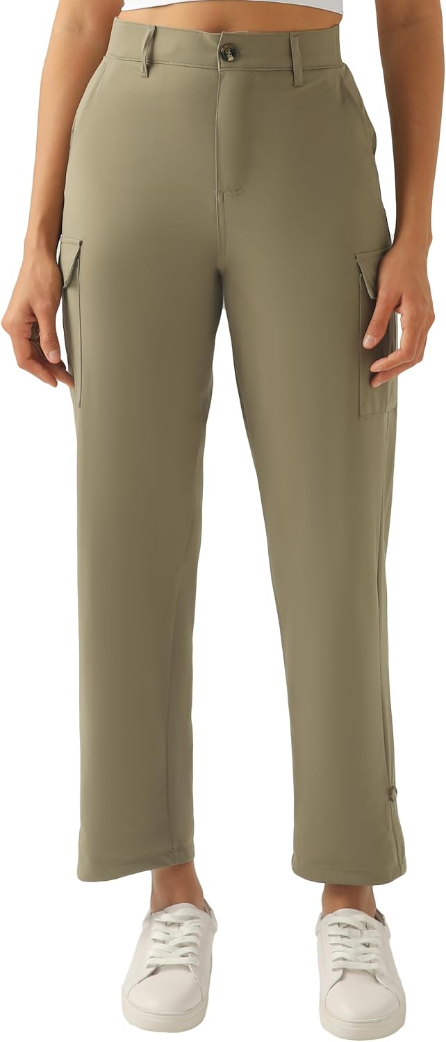PANTALÓN CAPRI CARGO PARA MUJER XINGPAOZHE VERDE PINOS - 1
