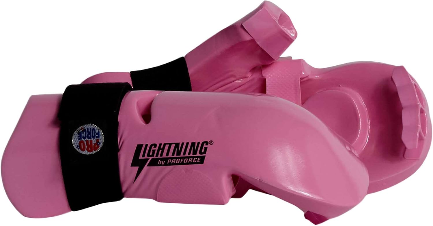 GUANTES DE BOX PROFORCE LIGHTNING PUNCHES PARA KARATE Y ARTES MARCIALES ROSADO - 1