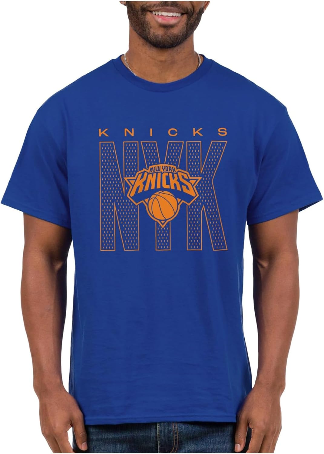 CAMISETA JUNK FOOD NBA CITY MESH UNISEX AZUL ROYAL - 3