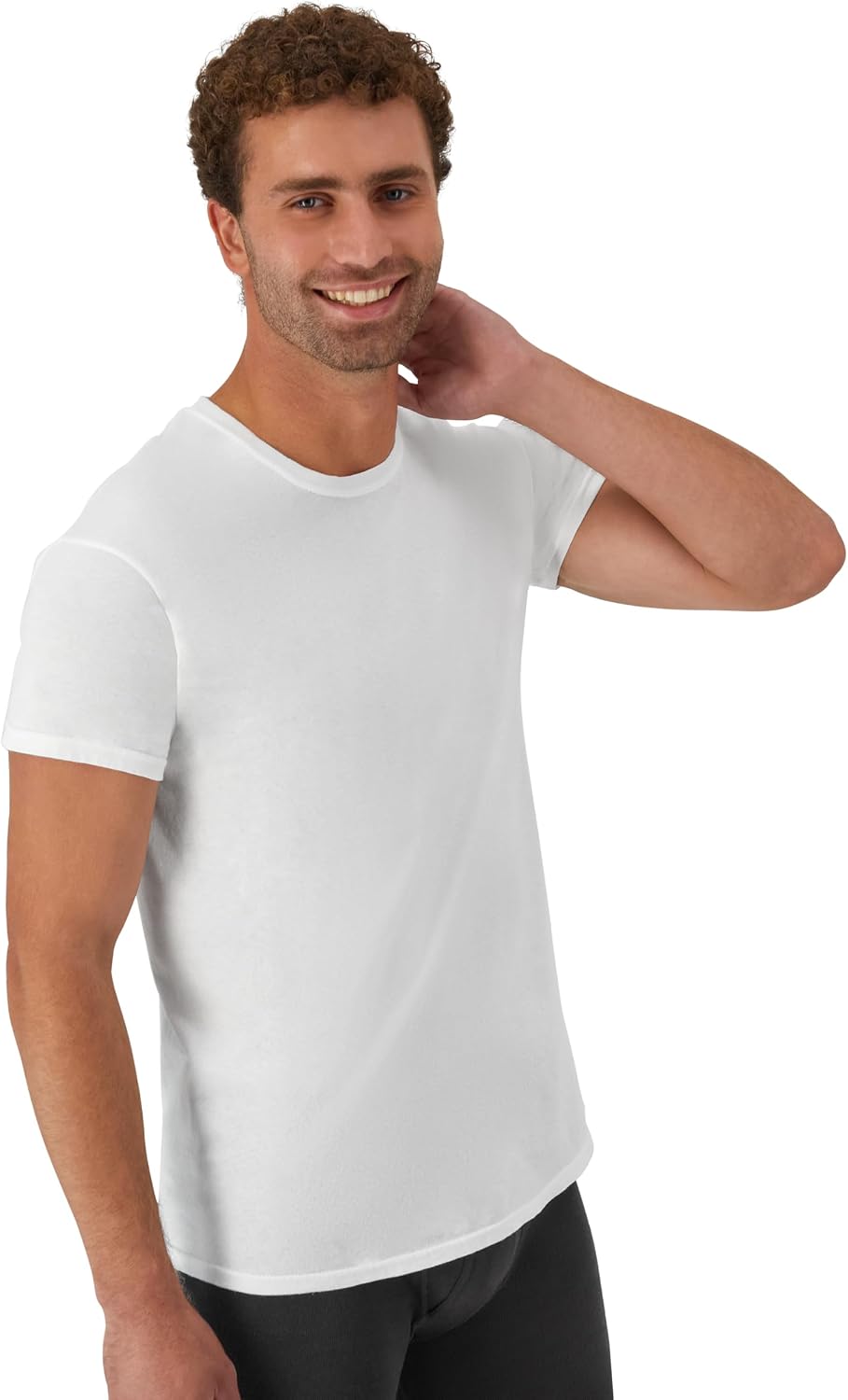 CAMISETAS INTERIORES PARA HOMBRE HANES 12 UNIDADES BLANCO - 3