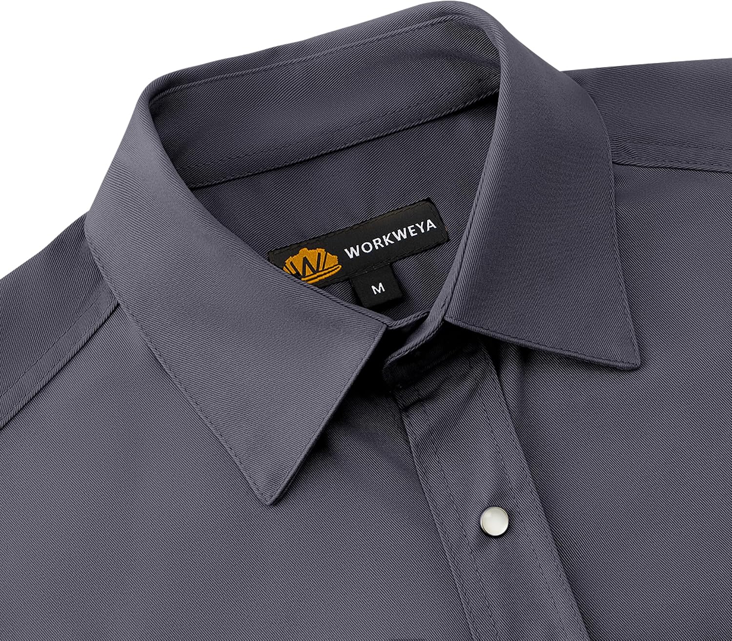 CAMISA DE TRABAJO WORKWEYA RESISTENTE A LA LLAMA 6.5OZ CUADROS GRIS OSCURO CAT2 NFPA2112 - 4