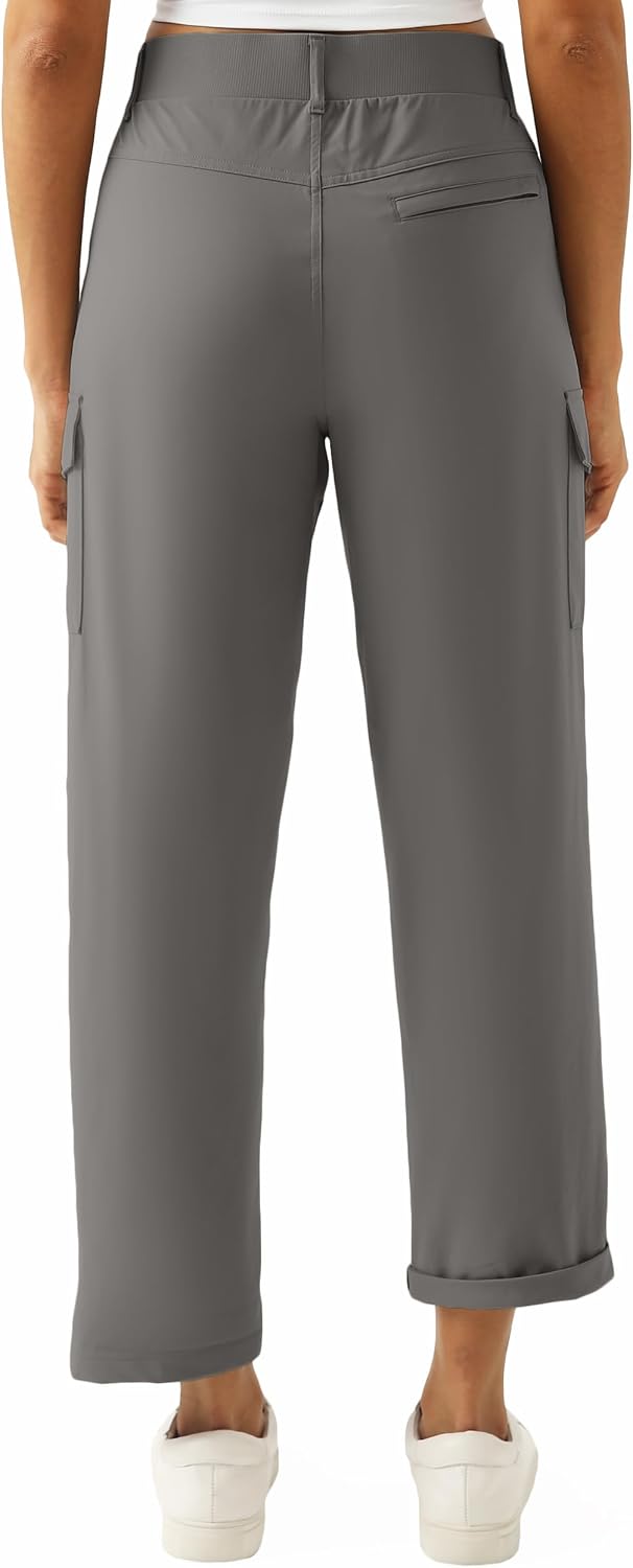 PANTALÓN CAPRI CARGO LIGERO PARA MUJER XINGPAOZHE GRIS CARBÓN - 3