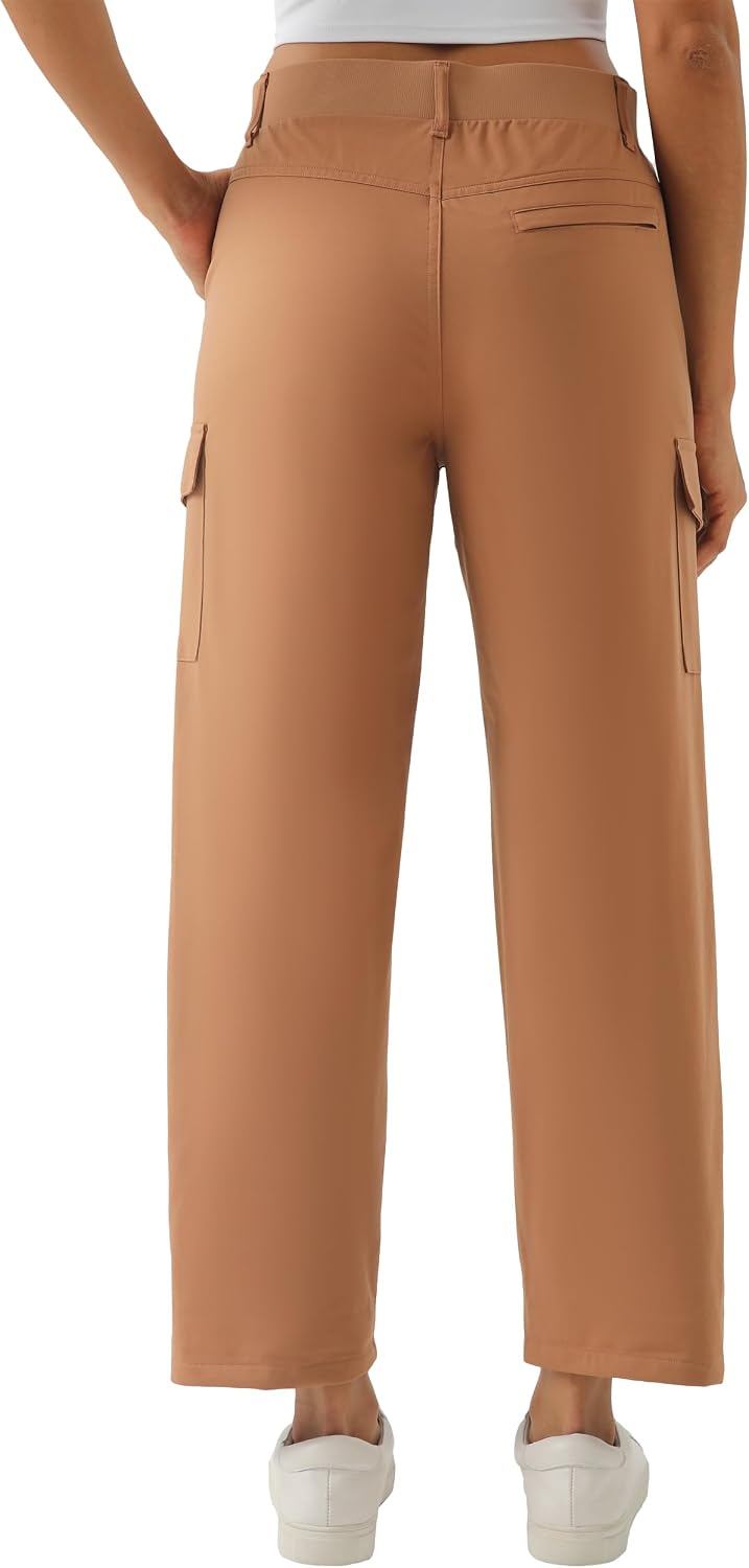 PANTALÓN CAPRI CARGO LIGERO PARA MUJER XINGPAOZHE MARRÓN MOCA - 2