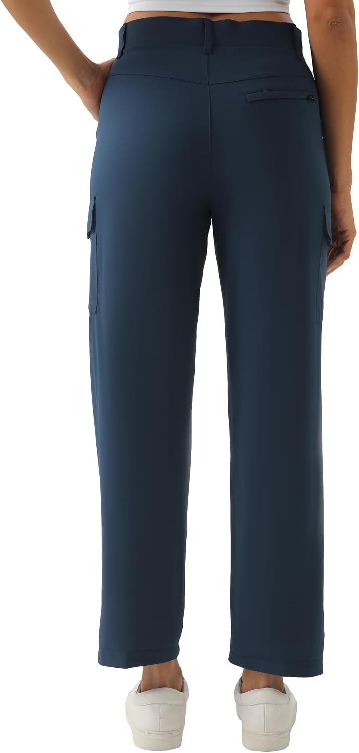 PANTALÓN CAPRI CARGO LIGERO PARA MUJER XINGPAOZHE AZUL OSCURO - 2