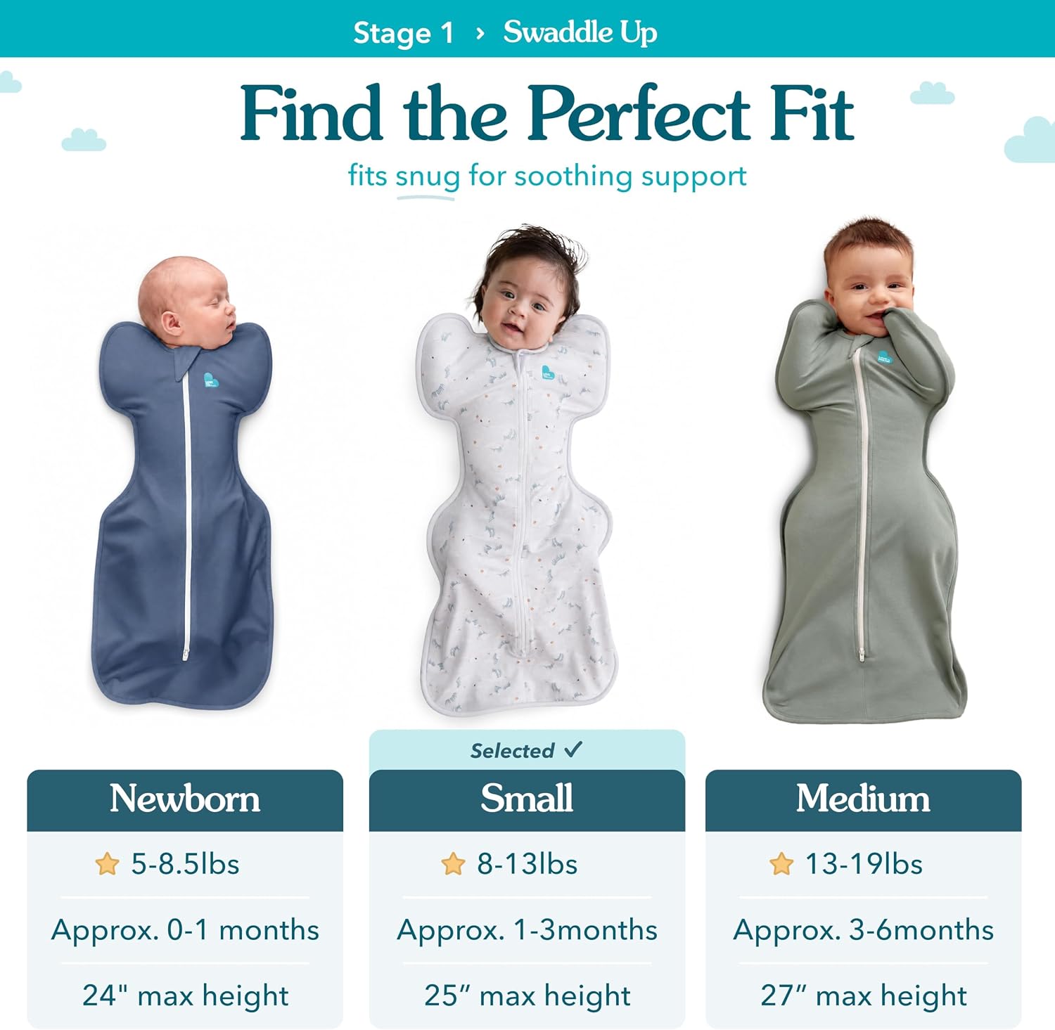 MANTA PARA BEBÉ LOVE TO DREAM SWADDLE UP 1.0 TOG 8-13 LBS DREAM RACER - 3