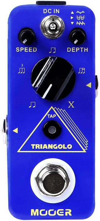 PEDAL DE GUITARRA MOOER TRIANGOLO MICRO TREMOLO CON 3 FORMAS DE ONDA Y 5 SUBDIVISIONES - 1