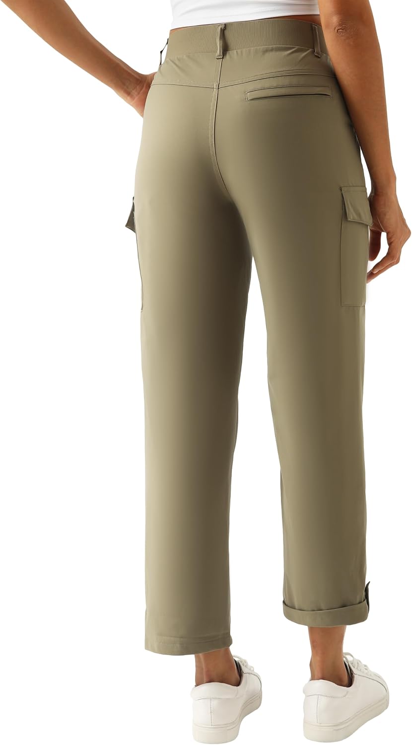 PANTALÓN CAPRI CARGO LIVIANO PARA MUJER XINGPAOZHE VERDE PINOS - 4