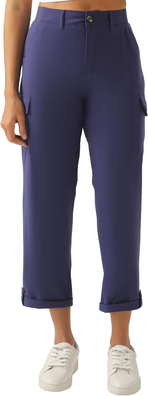 PANTALÓN CAPRI CARGO LIGERO PARA MUJER XINGPAOZHE AZUL - 3
