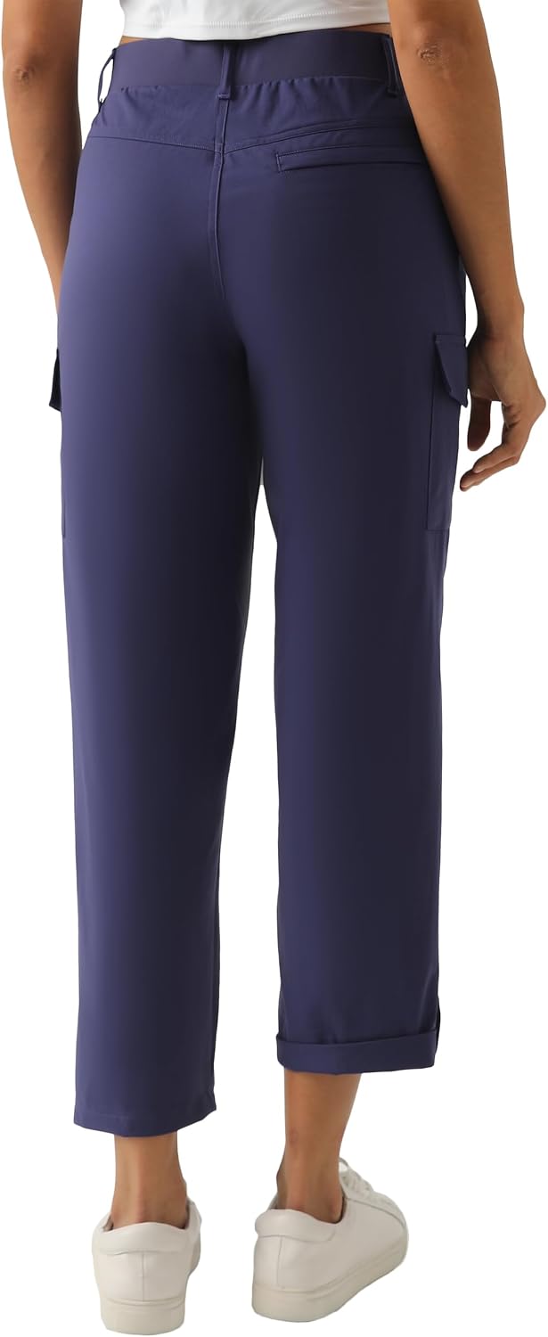 PANTALÓN CAPRI CARGO LIGERO PARA MUJER XINGPAOZHE AZUL - 5
