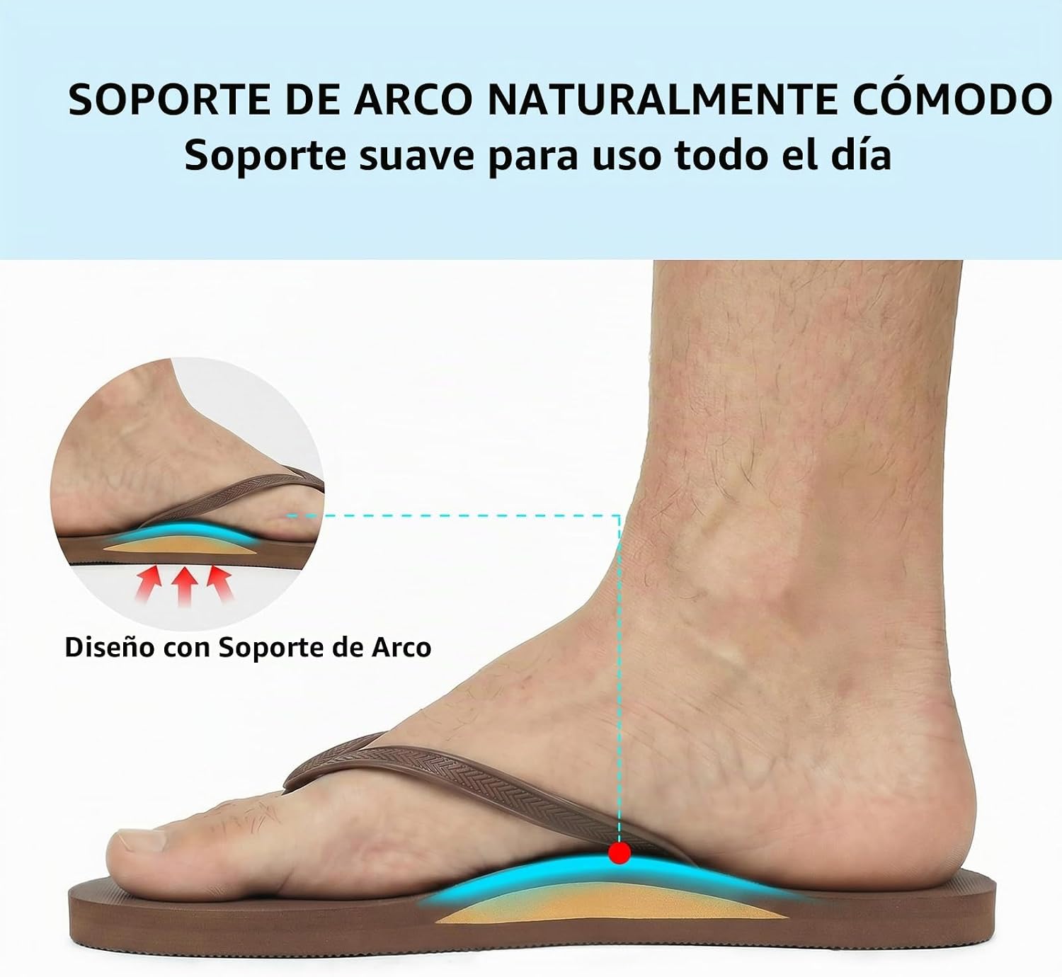 PANTUFLAS STQ ST251857 MARRÓN OSCURO PARA HOMBRE - 5