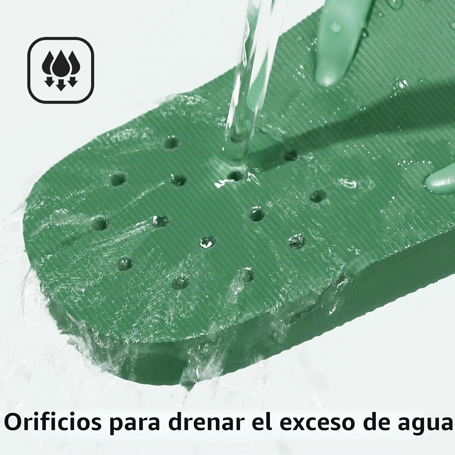 SANDALIAS STQ PARA HOMBRE MODELO SHOWER SHOES VERDE - 4
