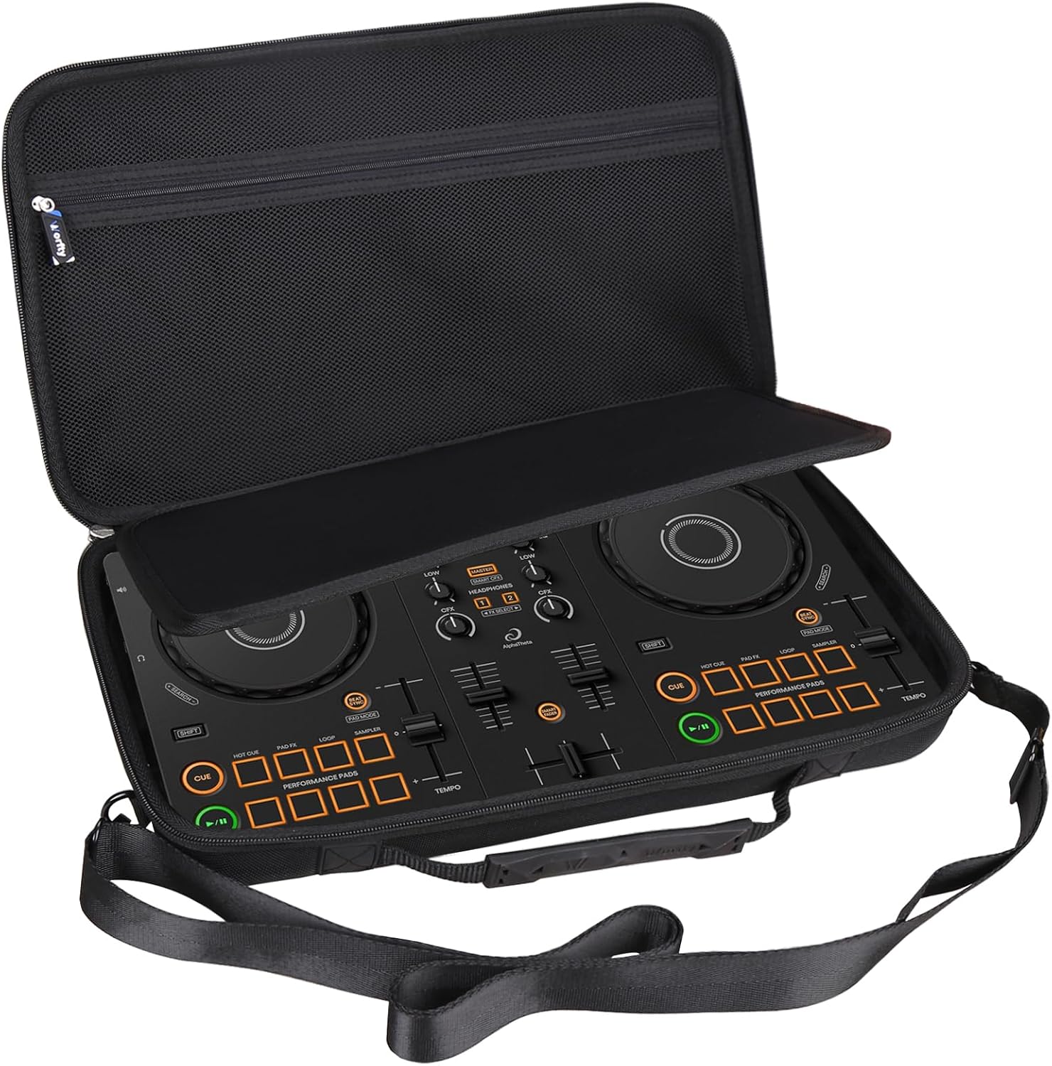 ESTUCHE PARA CONTROLADOR DJ PIONEER DJ ALPHATHETA DDJ-FLX2 / DDJ-200 / DDJ-WEGO4 WORFTY NEGRO - 2