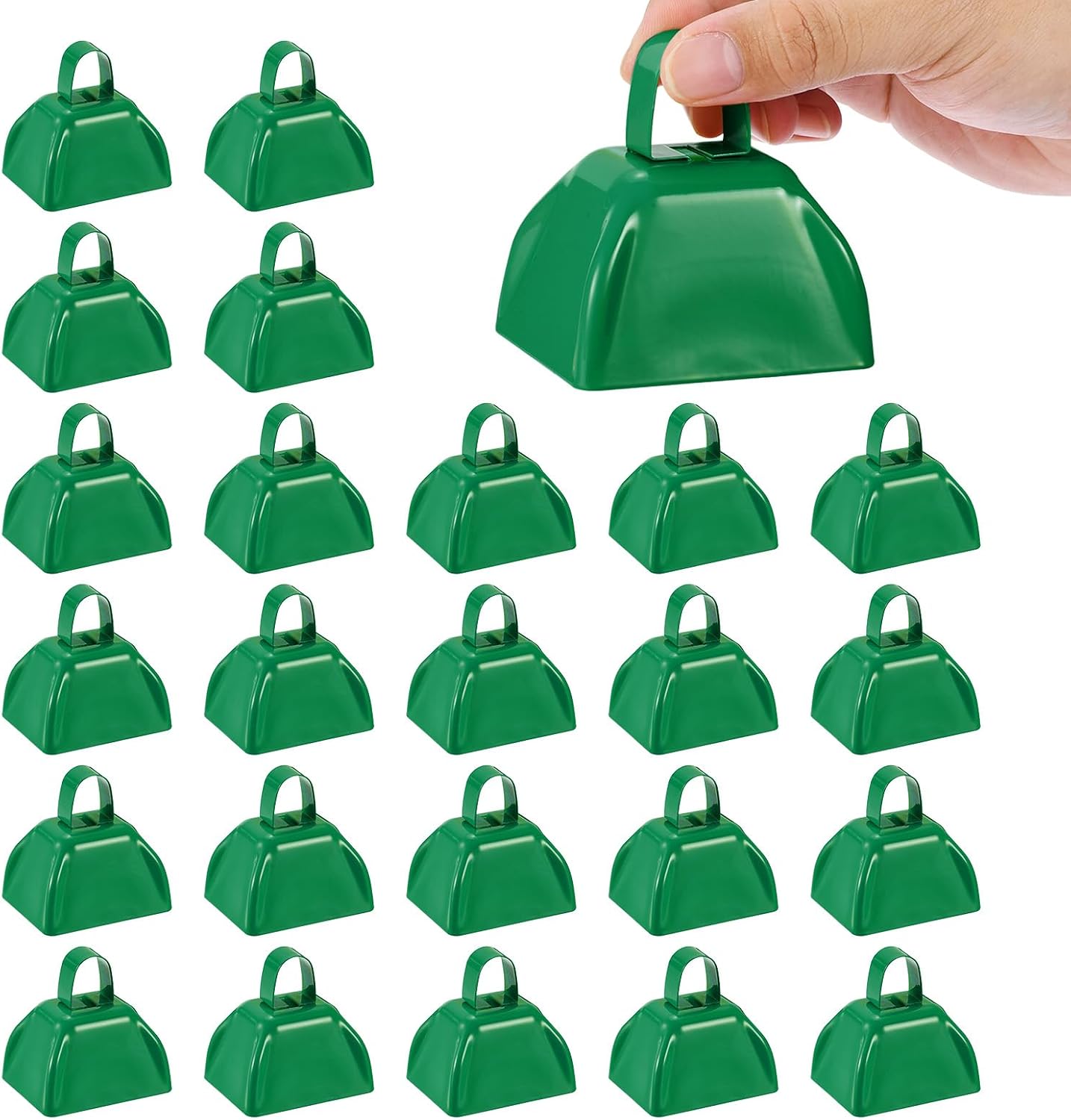 CAMPANAS DE MANO PATIKIL 24 UNIDADES 7.5X6X7.4 CM VERDE - 1