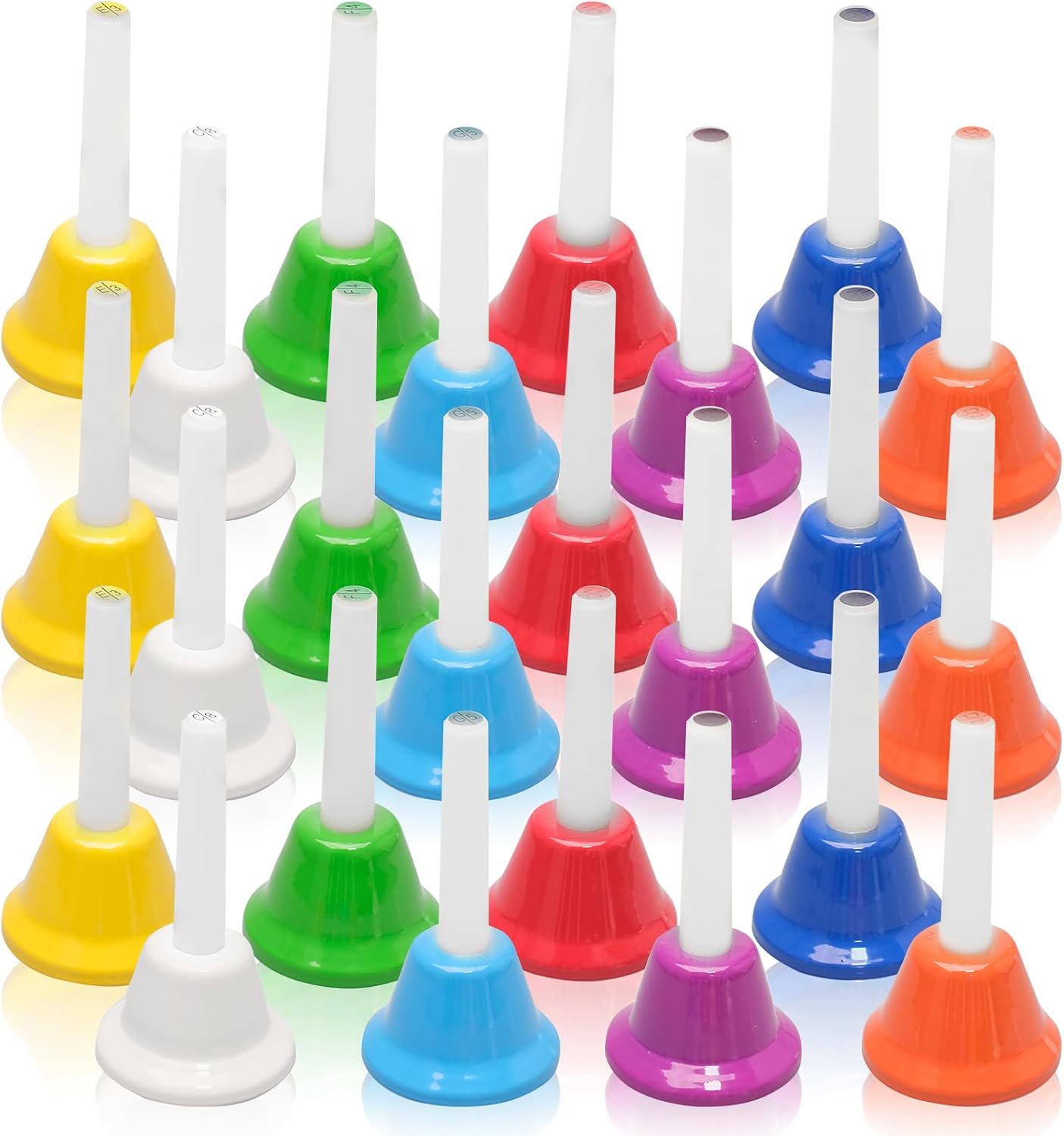 SET DE 24 CAMPANAS DE MANO METÁLICAS CONEHOY PARA NIÑOS MULTICOLOR - 1